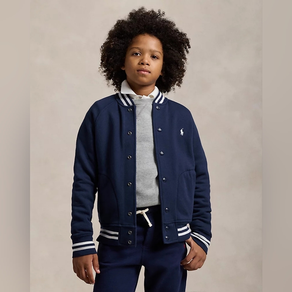 Polo Ralph Lauren | Long Sleeve Fleece Baseball / Varsity Jacket